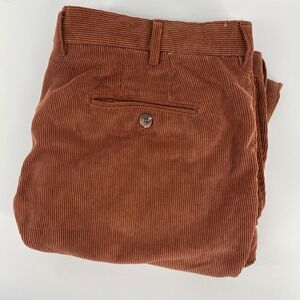 Peter Millar Corduroy Pants Mens 38 Brown Nanluxe Polyester Nylon Dress Casual